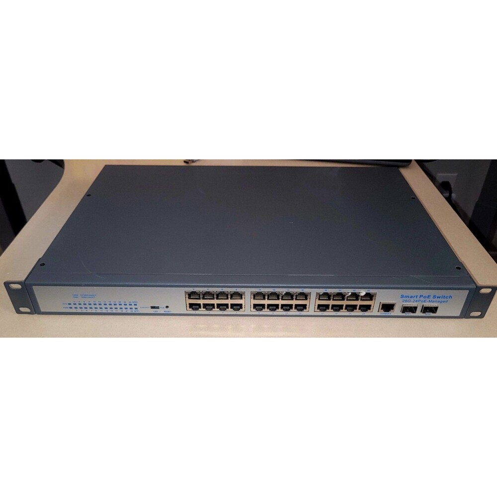 ICRealtime ICR-26G-24POE-Managed 24 Port 10/100/1000 Ethernet PoE Switch i982